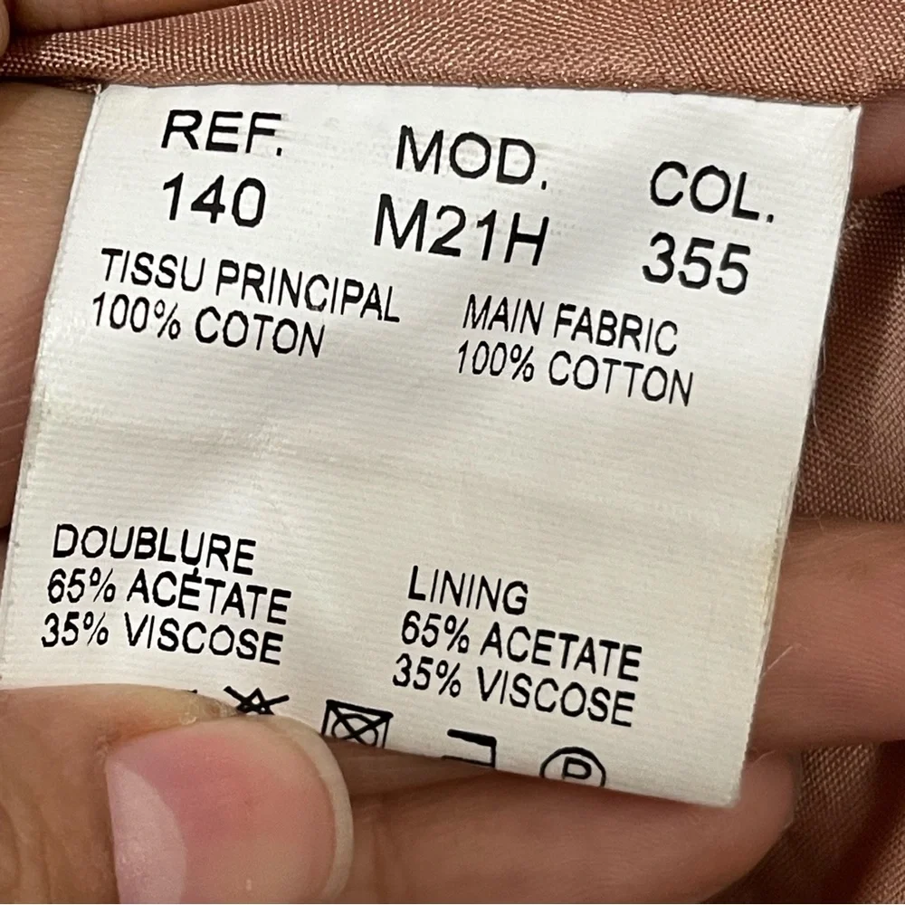 Carven Tan Hooded Trench‎ Coat Size 34 USA XS